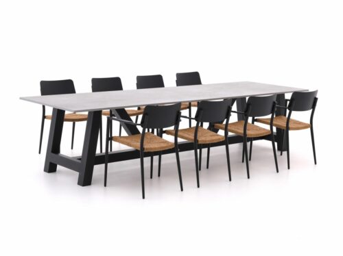 Bellagio Cino/Bresimo 317cm dining tuinset 9-delig stapelbaar - Laagste prijsgarantie!