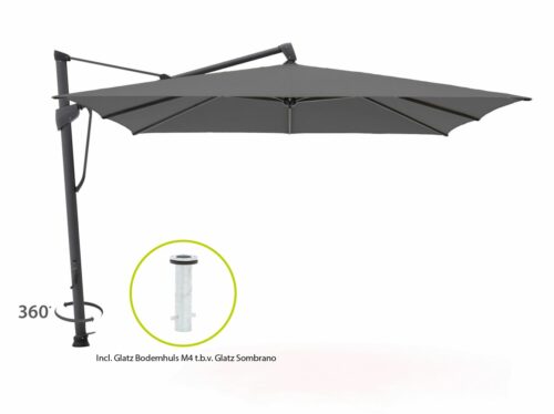 Glatz Sombrano S+ Easy zweefparasol 350x350cm - Laagste prijsgarantie!