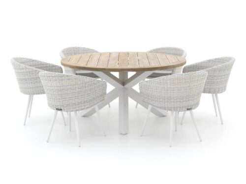 Manifesto Veruno/Merate Ø150cm dining tuinset 7-delig - Laagste prijsgarantie!
