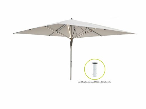 Glatz Fortello LED parasol 400x400cm - Laagste prijsgarantie!
