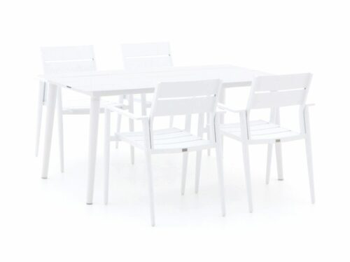 Bellagio Fondo/Sora 160cm dining tuinset 5-delig stapelbaar - Laagste prijsgarantie!