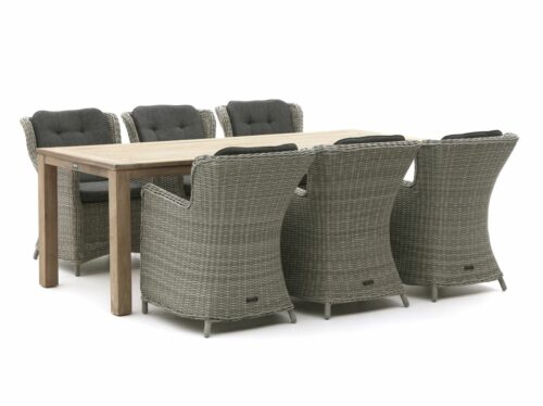 Intenso Milano/ROUGH-S 220cm dining tuinset 7-delig - Laagste prijsgarantie!