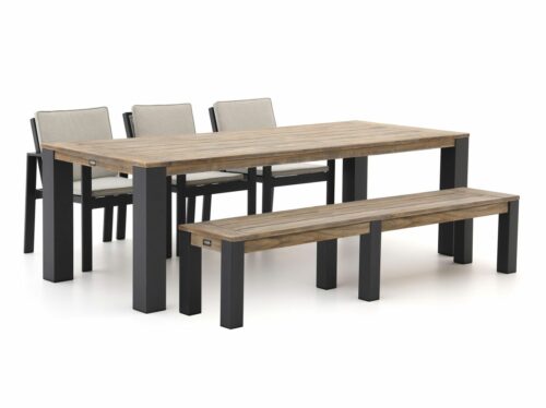 Bellagio Vezzano/ROUGH-X 240cm dining tuinset met bank 5-delig - Laagste prijsgarantie!