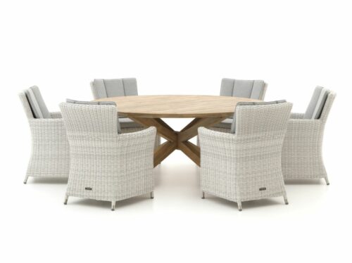 Intenso Adriano/ROUGH-Y Ø 180cm dining tuinset 7-delig - Laagste prijsgarantie!