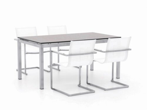 Bernstein Essen/Bremen 160cm dining tuinset 5-delig - Laagste prijsgarantie!