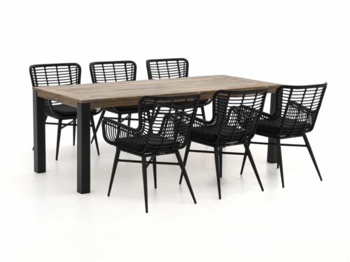 Intenso Asti/ROUGH-S 220cm dining tuinset 7-delig - Laagste prijsgarantie!