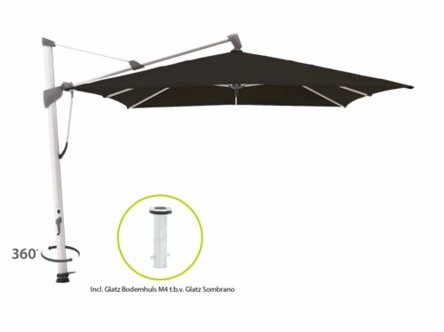 Glatz Sombrano S+ zweefparasol 400x300cm - Laagste prijsgarantie!