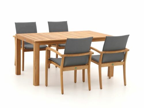 SUNS Verona/Oxford 160cm dining tuinset 5-delig stapelbaar - Laagste prijsgarantie!