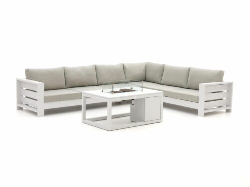 Bellagio Avolo/Cosiraw 120cm hoek loungeset met vuurtafel 3-delig rechts - Laagste prijsgarantie!