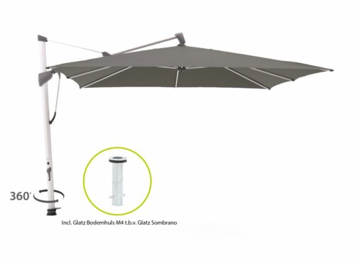 Glatz Sombrano S+ zweefparasol 350x350cm - Laagste prijsgarantie!