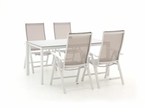 Bellagio Elegance/Veneto 160cm dining tuinset 5-delig verstelbaar - Laagste prijsgarantie!