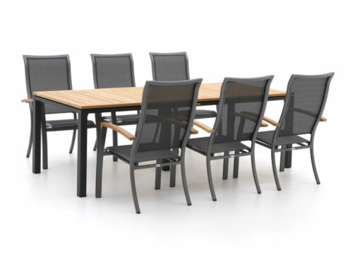 Bellagio Lugo/Linosa 240cm dining tuinset 7-delig stapelbaar - Laagste prijsgarantie!