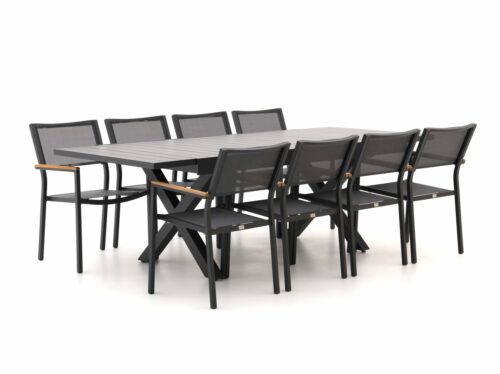 Bellagio Roma/Pavello 180cm dining uitschuifbaar tuinset 9-delig - Laagste prijsgarantie!