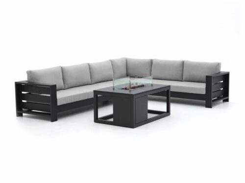 Bellagio Avolo/Cosiraw 120cm hoek loungeset met vuurtafel 3-delig rechts - Laagste prijsgarantie!