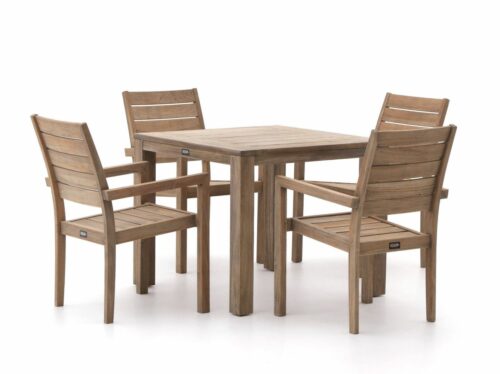 ROUGH-S dining tuinset 90cm 5-delig stapelbaar - Laagste prijsgarantie!
