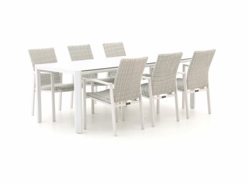 Manifesto Villongo/Mirato 220cm dining tuinset 7-delig stapelbaar - Laagste prijsgarantie!