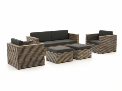 ROUGH-C stoel-bank loungeset 5-delig - Laagste prijsgarantie!