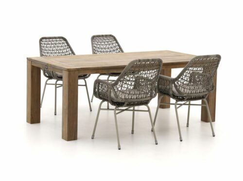 Apple Bee Zara/ROUGH-X 200cm dining tuinset 5-delig stapelbaar - Laagste prijsgarantie!