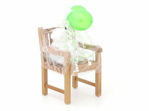 Kinder tuinstoel 35x40x56cm/KiKabeer Groot 30cm wit - Laagste prijsgarantie!