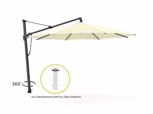 Glatz Sombrano S+ Easy zweefparasol ø 350cm - Laagste prijsgarantie!