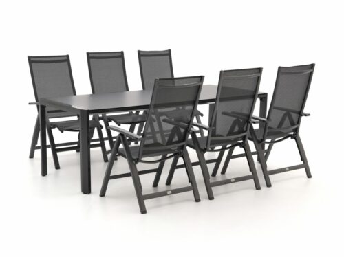 Bellagio Avenza/Mirato 220cm dining tuinset 7-delig verstelbaar - Laagste prijsgarantie!