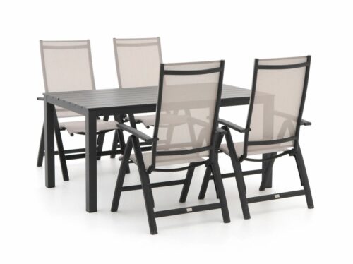 Bellagio Avenza/Menzano 160cm dining tuinset 5-delig verstelbaar - Laagste prijsgarantie!