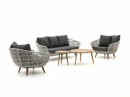 Intenso Stila/ROUGH-K stoel-bank loungeset 5-delig - Laagste prijsgarantie!