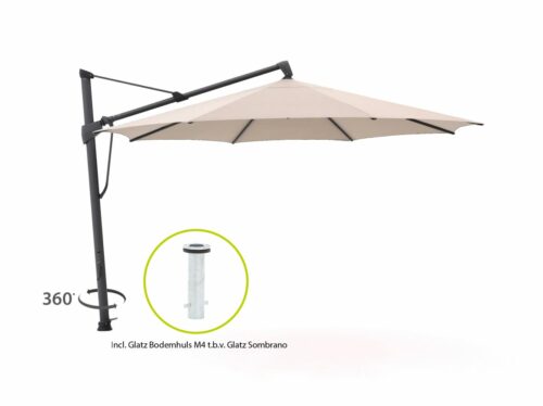 Glatz Sombrano S+ Easy zweefparasol ø 350cm - Laagste prijsgarantie!