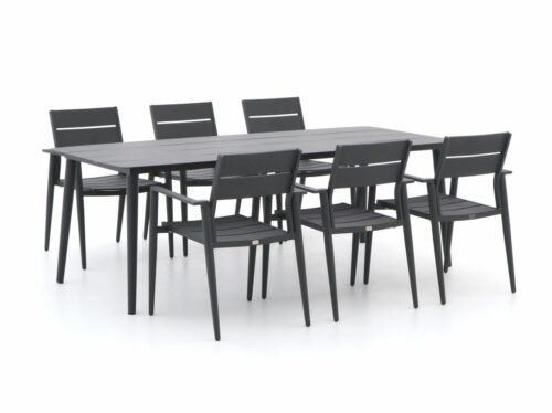 Bellagio Fondo/Sora 220cm dining tuinset 7-delig stapelbaar - Laagste prijsgarantie!