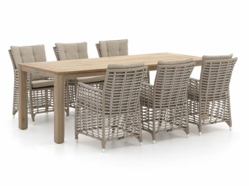 Manifesto Ortello/ROUGH-S 220cm dining tuinset 7-delig - Laagste prijsgarantie!