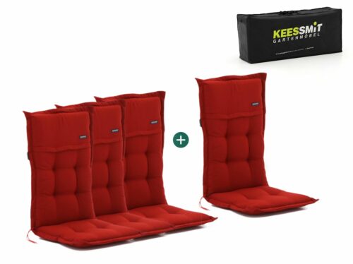 Madison tuinkussen set van 4 hoge rug - Laagste prijsgarantie!