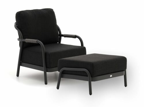 Bellagio Pianello lounge tuinstoel met voetenbank - Laagste prijsgarantie!