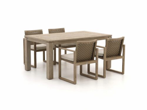 Apple Bee Antigua/Del Mar 170cm dining tuinset 5-delig - Laagste prijsgarantie!