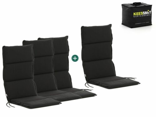 Hartman Fiber hoog tuinkussen set van 4 - Laagste prijsgarantie!
