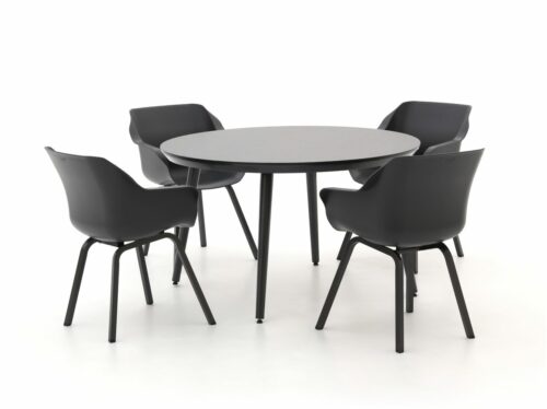 Hartman Sophie Element/Studio Ø128cm dining tuinset 5-delig - Laagste prijsgarantie!