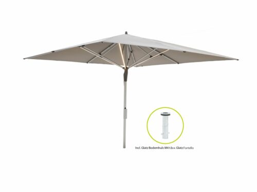 Glatz Fortello LED parasol 400x400cm - Laagste prijsgarantie!
