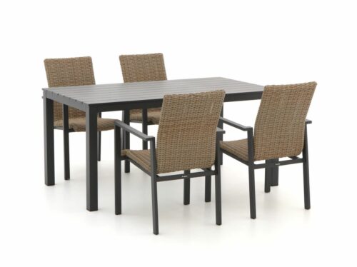 Manifesto Villongo/Menzano 160cm dining tuinset 5-delig stapelbaar - Laagste prijsgarantie!