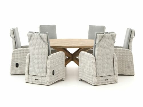 Intenso Umbria/ROUGH-Y Ø 180cm dining tuinset 7-delig verstelbaar - Laagste prijsgarantie!