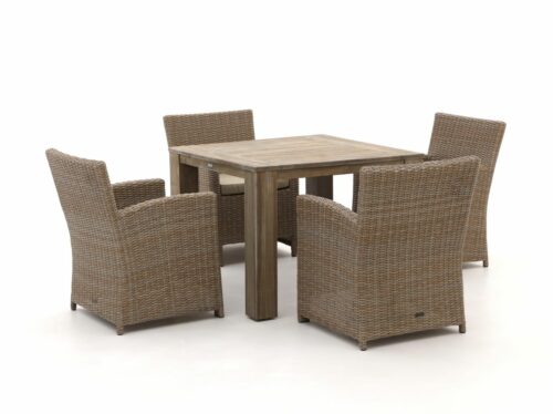 Intenso Fellini/ROUGH-X 100cm dining tuinset 5-delig - Laagste prijsgarantie!