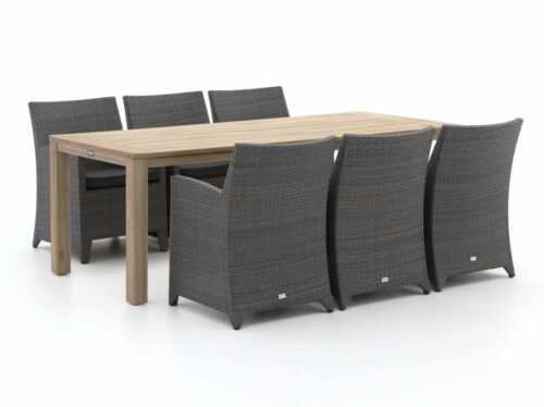 Forza Barolo/ROUGH-S 220cm dining tuinset 7-delig - Laagste prijsgarantie!
