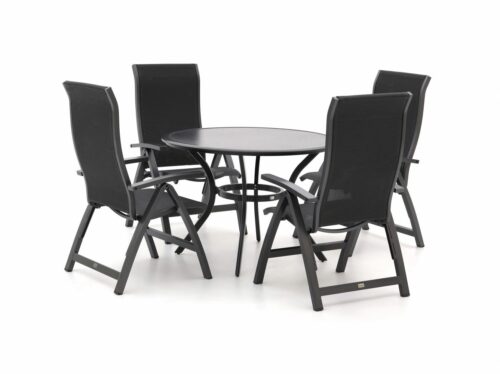 Bellagio Fermo/Follo Ø110cm dining tuinset 5-delig verstelbaar - Laagste prijsgarantie!