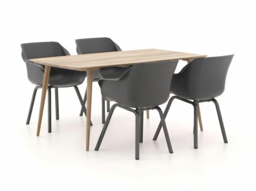 Hartman Sophie Element/ROUGH-K 160cm dining tuinset 5-delig - Laagste prijsgarantie!
