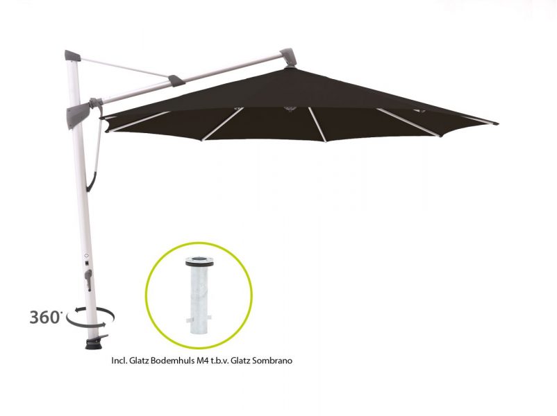 Glatz Sombrano S+ zweefparasol ø 350cm - Laagste prijsgarantie!