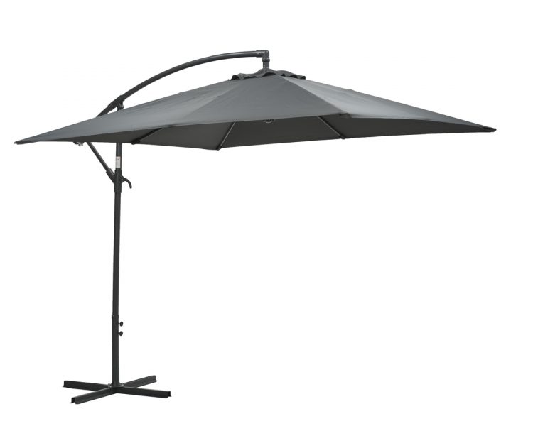 Garden Impressions Corfu zweefparasol 250 x 250 cm - zwart frame