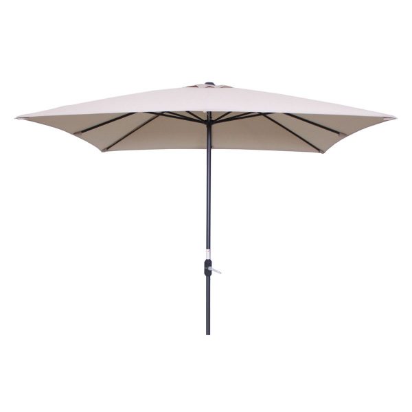 Garden Impressions Lotus stokparasol 250 x 250 cm - zwart frame