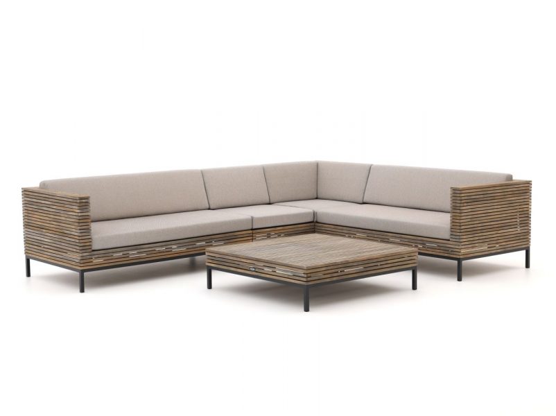 ROUGH-D hoek loungeset 5-delig - Laagste prijsgarantie!