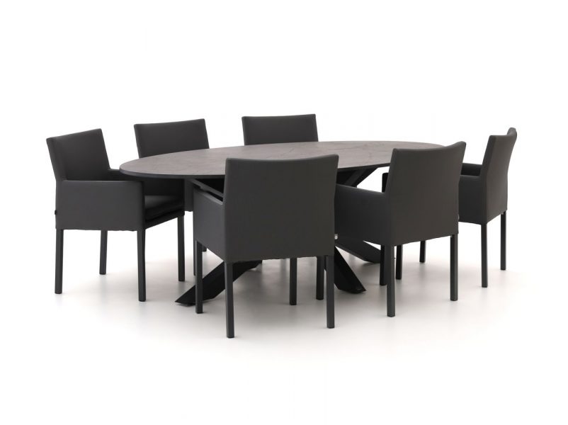 SUNS Antas/Induno Ellips 240cm dining tuinset 7-delig - Laagste prijsgarantie!