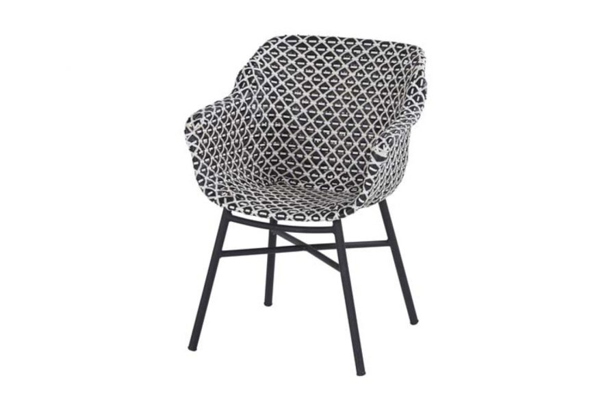 Delphine dining chair black frame
