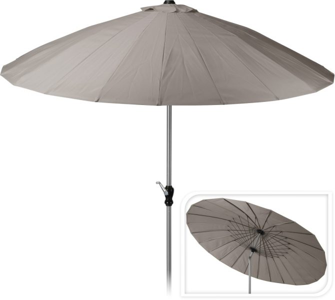 Stokparasol Shanghai 270Cm Grijs