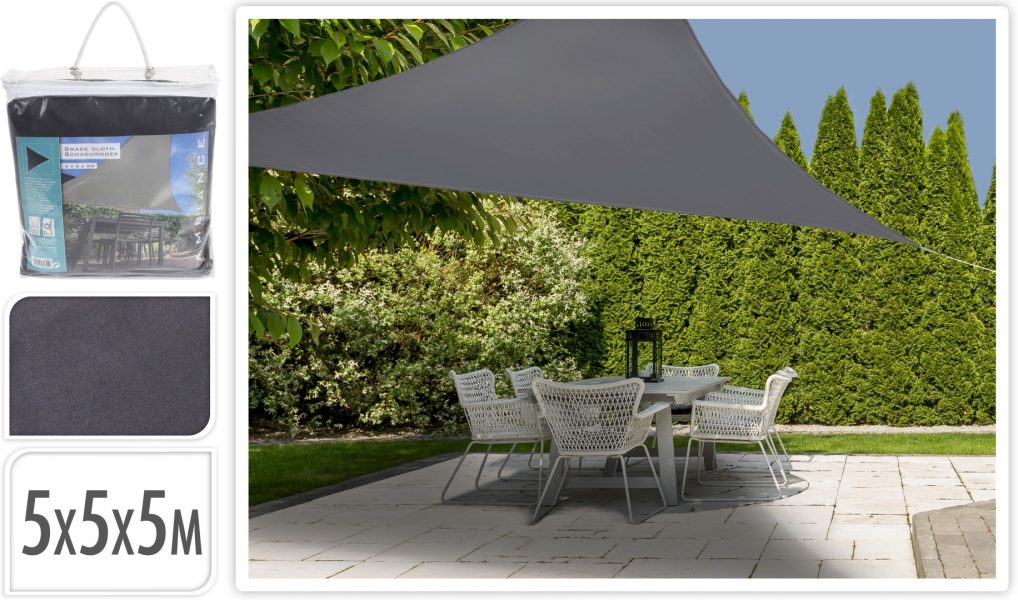 Schaduwdoek Driehoek D Grijs